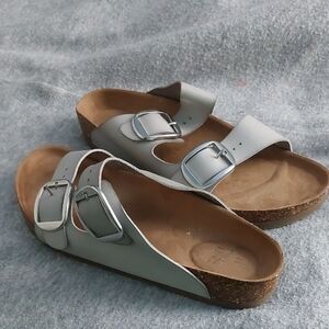 Time and Tru Gray Sandals